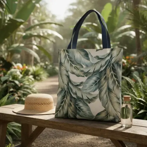 Tote Bag Tecido Acquablock Folhagem
