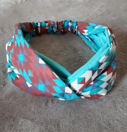 Turbante Headband Faixa Cabelo Boho Vintage Color Turquesa