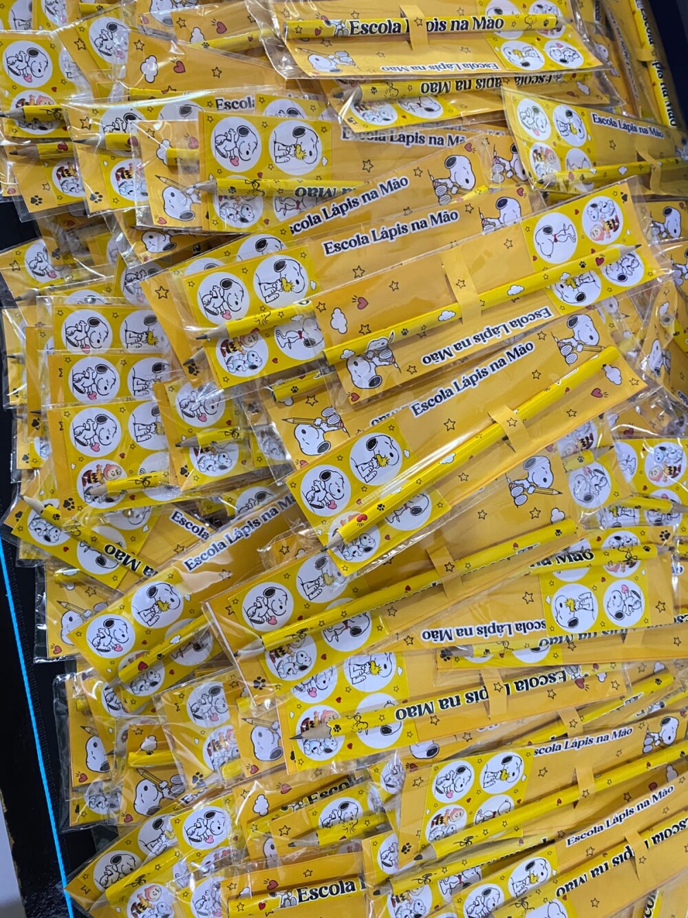Card com Lápis Personalizado + Cartela cm 4 Adesivos