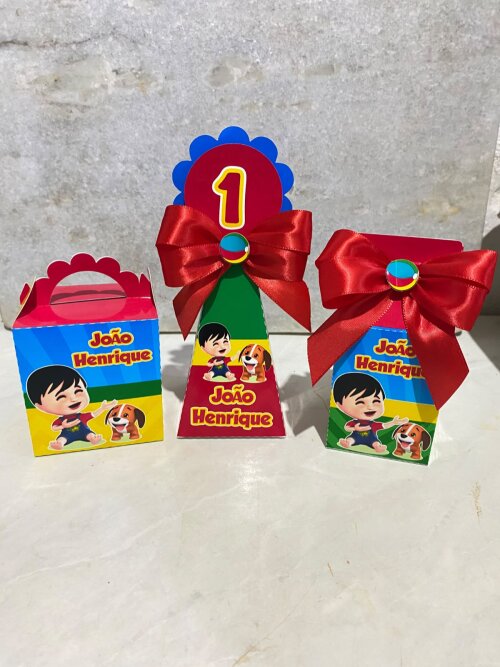 Kit Festa Personalizado Bento e Totó ( 20 Caixas )