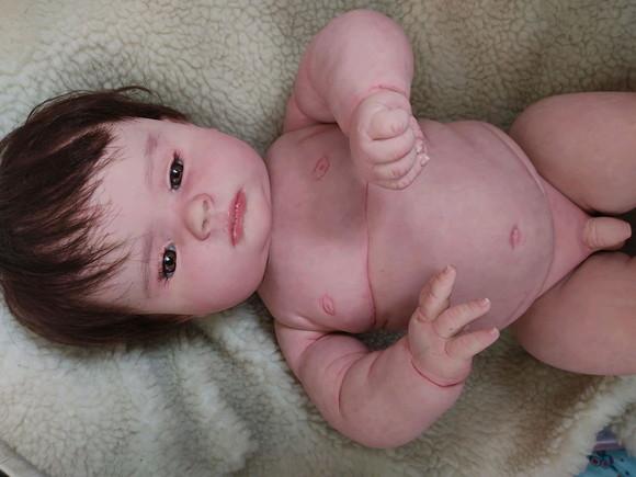Bebê Reborn Joseph gordo meninos olhos abertos