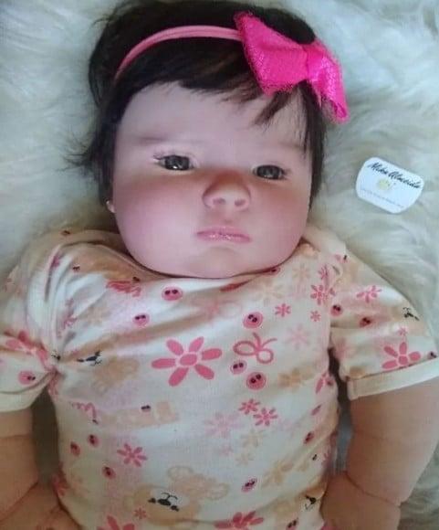 Bebê Reborn Josepha Menina Olhos Abertos