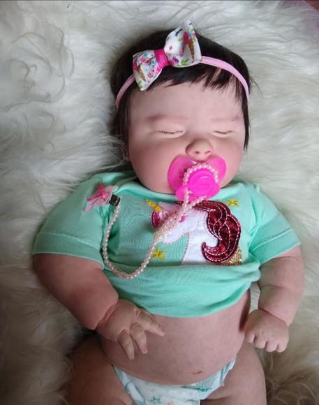 Bebê Reborn Josepha Menina Olhos Fechados