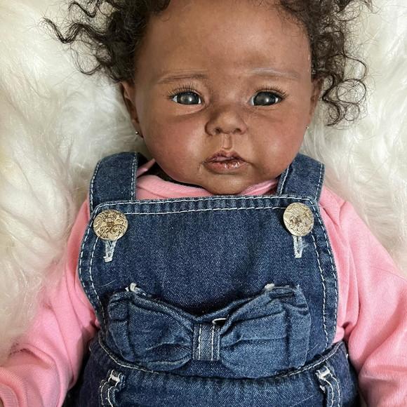 Bebê Reborn Menina Negra Afro
