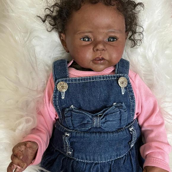 Bebê Reborn Menina Negra Afro