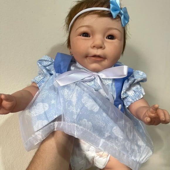 Bebê Reborn Menina Pode Banho e Faz Xixi Dia das Crianças