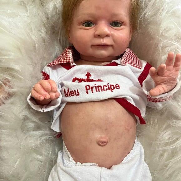 Bebe Reborn Menino Faz Xixi e Pode Banho