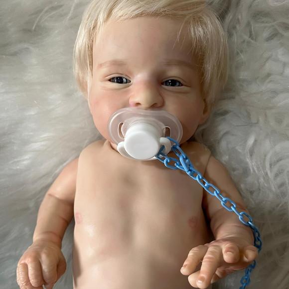 Bebê Reborn Menino Loiro Faz Xixi