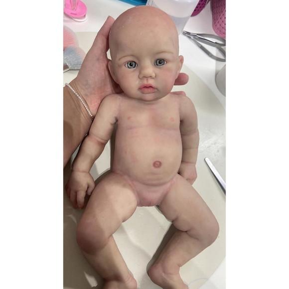 Bebe Reborn Silicone Sólido Menina Mama e Faz Xixi