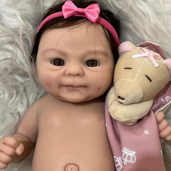 Bebe Reborn Silicone Sólido Princesa