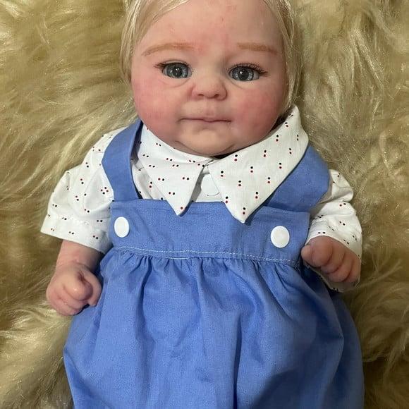 Bebe Reborn Silicone Sólido Menino Príncipe