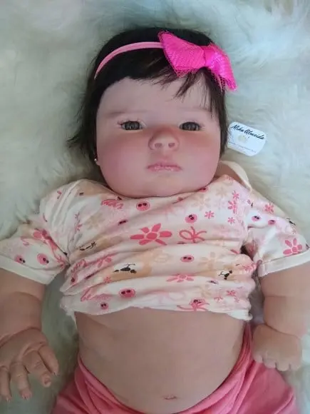 Bebê Reborn Joseph menina olhos abertos