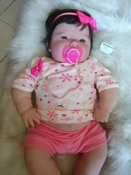 Bebê Reborn Joseph menina olhos abertos