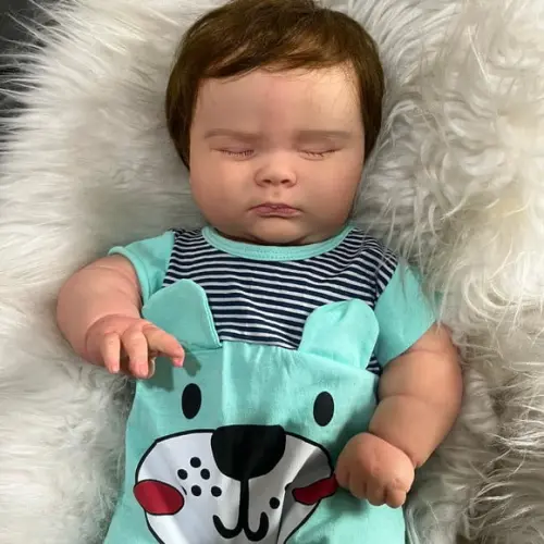 Bebê Reborn Joseph Menino Dormindo Realista