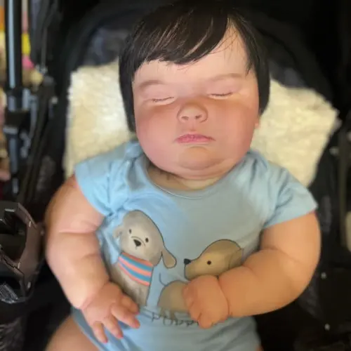 Bebê Reborn Joseph Menino Dormindo Realista