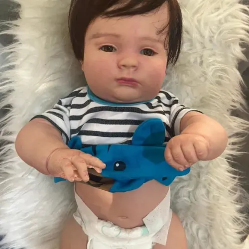 Bebê Reborn Joseph Olhos Abertos