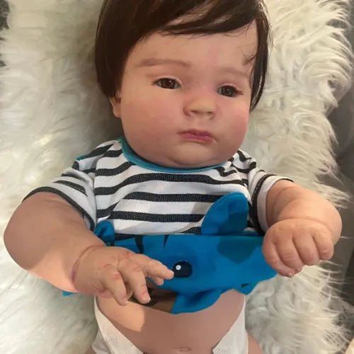 Bebê Reborn Joseph Olhos Abertos