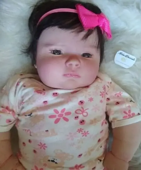 Bebê Reborn Josepha Menina Olhos Abertos