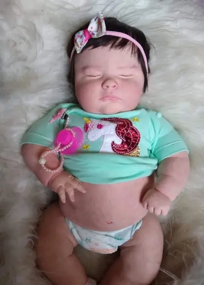 Bebê Reborn Josepha Menina Olhos Fechados