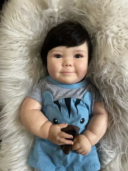 Bebê Reborn June Acordado Menino Realista