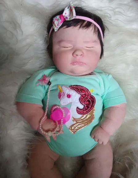 Bebê Reborn Josepha Menina Olhos Fechados