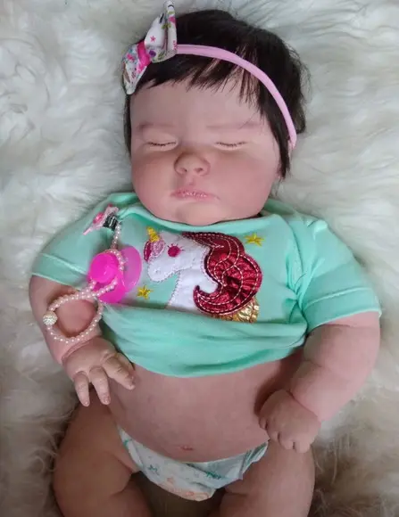 Bebê Reborn Josepha Menina Olhos Fechados