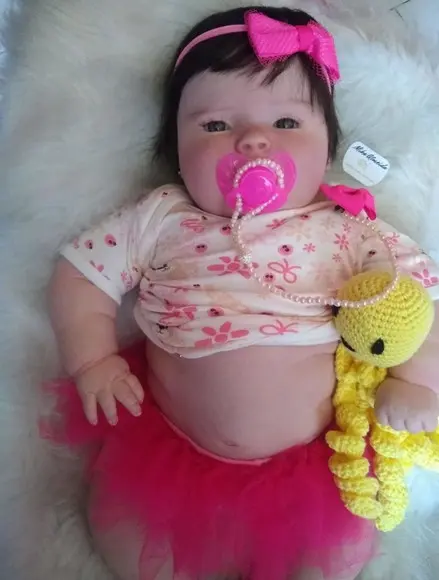 Bebê Reborn Josepha Menina Olhos Abertos