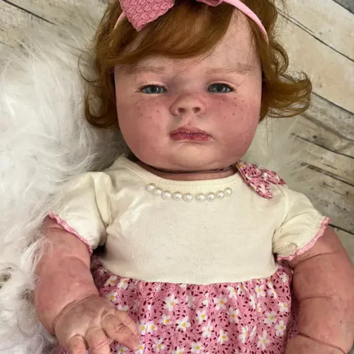 Bebê Reborn Josepha Ruiva Menina Altamente Realista