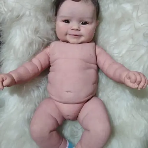 Bebê Reborn Maddie Corpo Vinil Siliconado Tamanho de 6 Meses