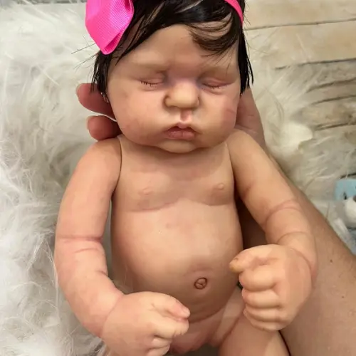 Bebê Reborn Menina Corpo Vinil Faz Xixi