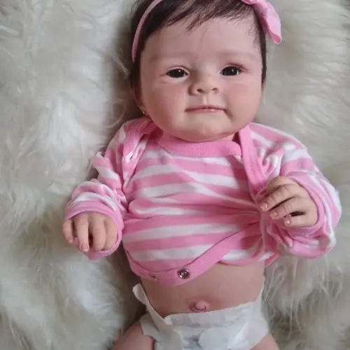 Bebê Reborn Menina Mary Corpo em Vinil Siliconado