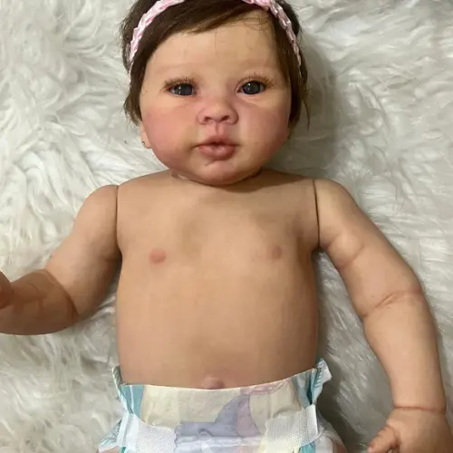 Bebe Reborn Menina Pode Banho e Faz Xixi