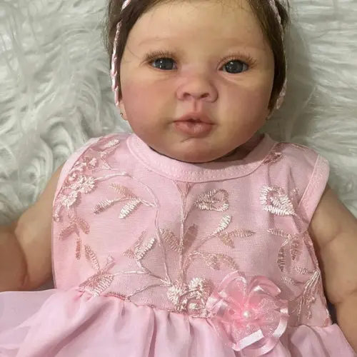 Bebe Reborn Menina Pode Banho e Faz Xixi