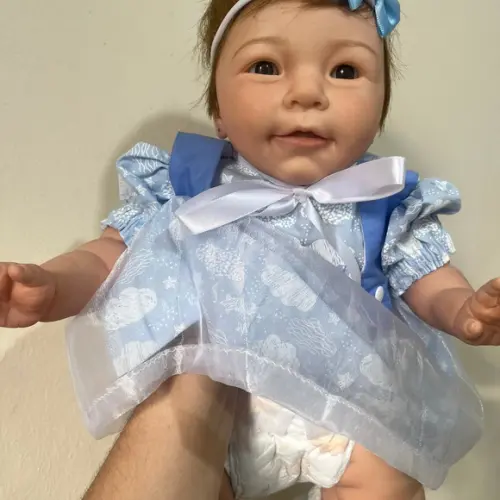 Bebê Reborn Menina Pode Banho e Faz Xixi Dia das Crianças