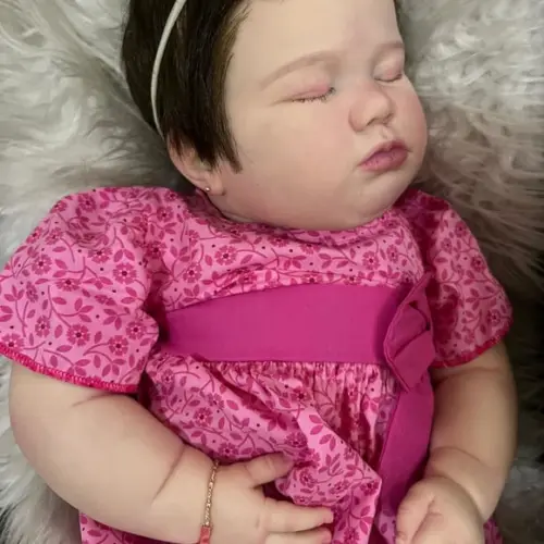 Bebê Reborn Menina Realista Perfeita Tamanho de 7 Meses