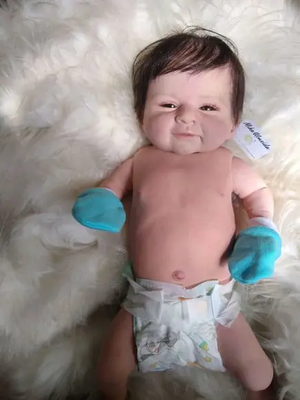Bebê Reborn menino corpo inteiro de vinil siliconado