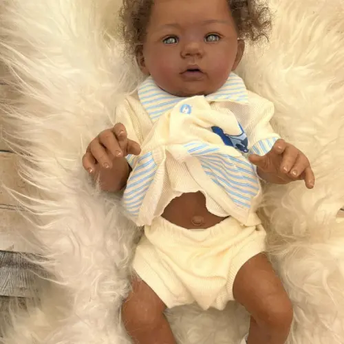 Bebê Reborn Menino Negro Afro