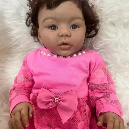 Bebê Reborn Negra Altamente Realista