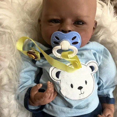 Bebê Reborn Negro Afro Cabelo 3d