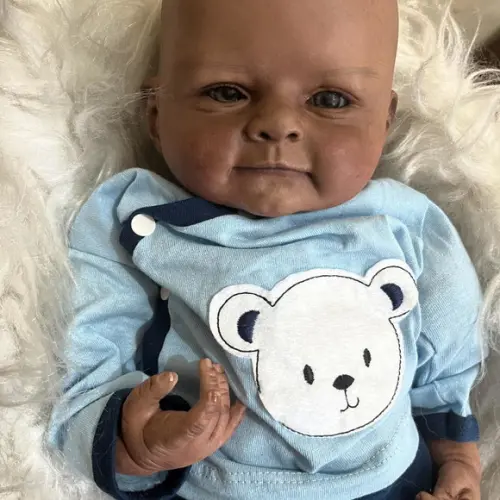 Bebê Reborn Negro Afro Cabelo 3d