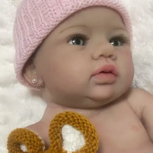 Bebe Reborn Silicone Sólido Menina Mama e Faz Xixi