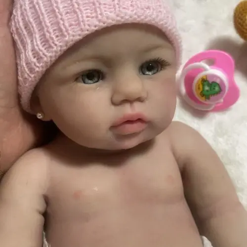 Bebe Reborn Silicone Sólido Menina Mama e Faz Xixi