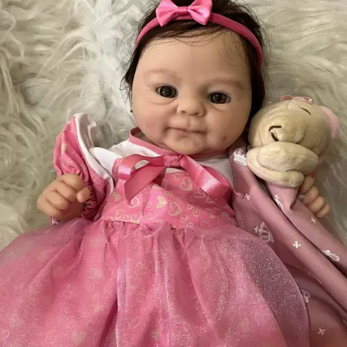 Bebe Reborn Silicone Sólido Princesa
