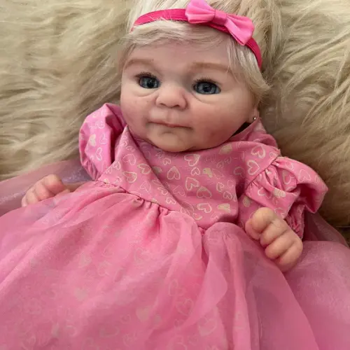 Bebe Reborn Silicone Sólido Princesa Rosa