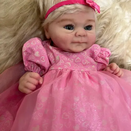 Bebe Reborn Silicone Sólido Princesa Rosa