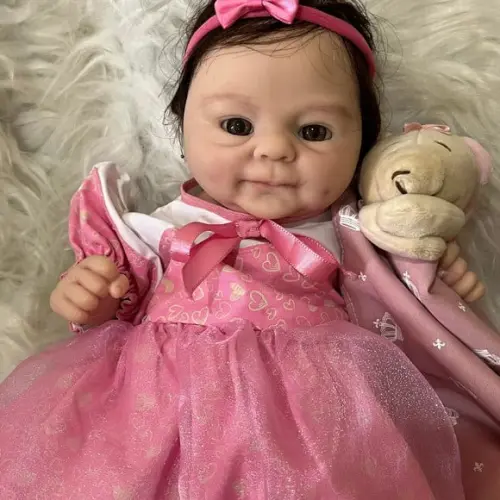 Bebe Reborn Silicone Sólido Princesa Menina Natal