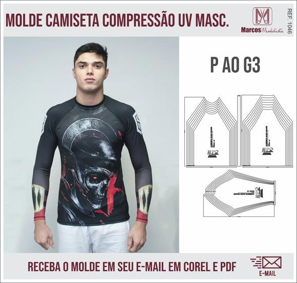 Molde Modelagem Blusa Compressão UV Masculino 1046