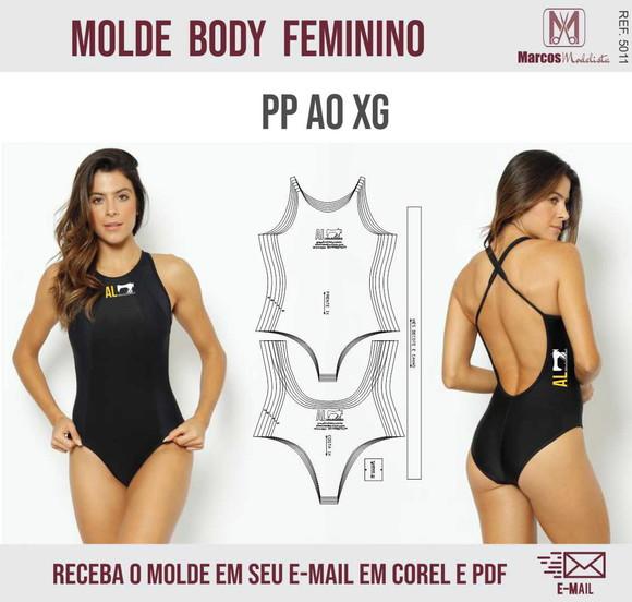 Molde Modelagem Body Costa Aberta 5011