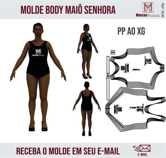 Molde Modelagem Body Maiô Senhora 5036