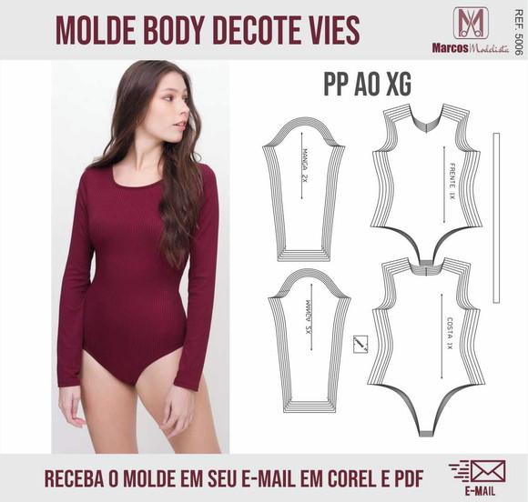 Molde Modelagem Body Feminino 5006
